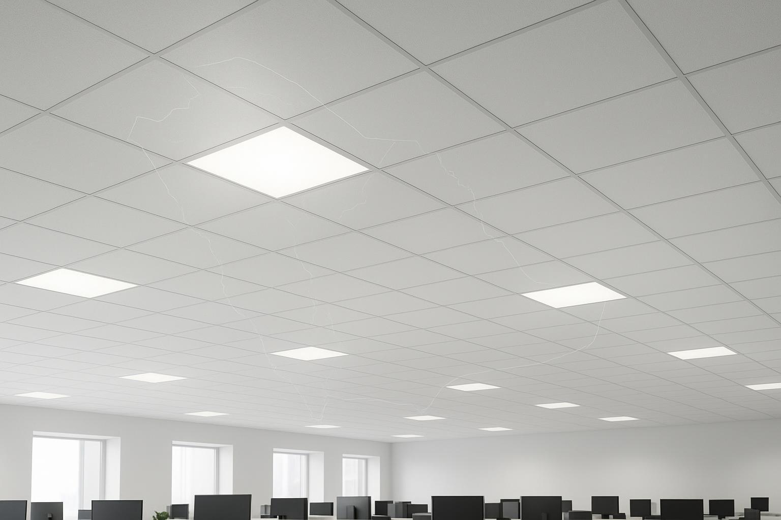 Guia de especifica&ccedil;&otilde;es de luz de painel LED de escrit&oacute;rio para KSA: UGR<19, cintila&ccedil;&atilde;o e escurecimento