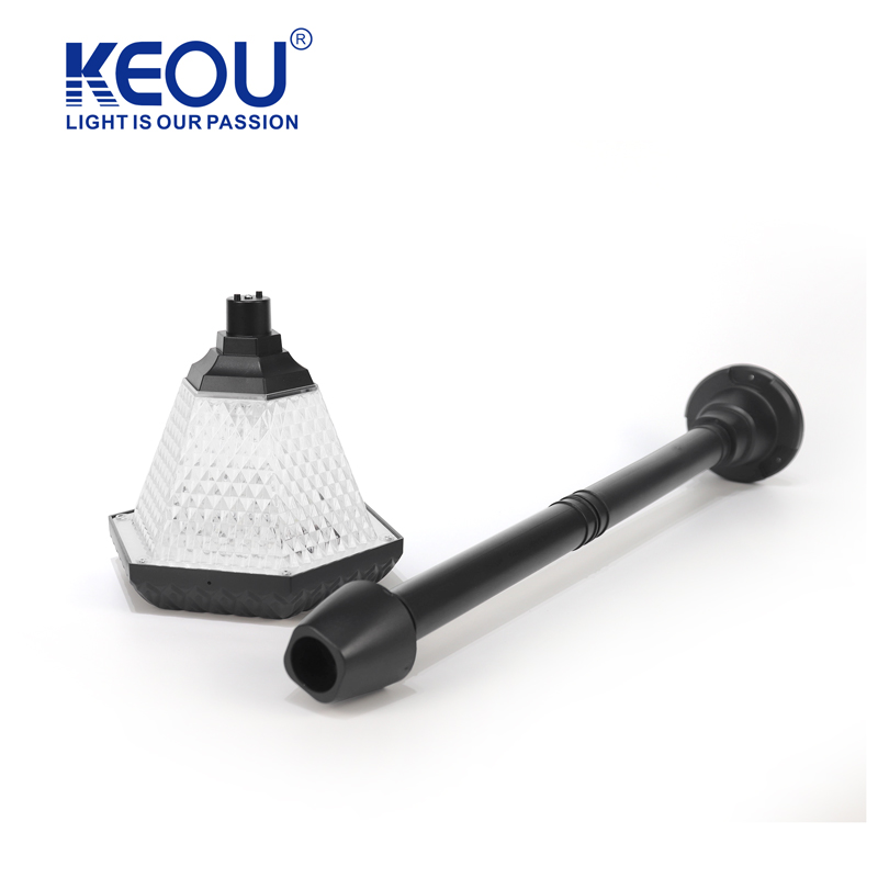 Luz solar de jard&iacute;n hexagonal