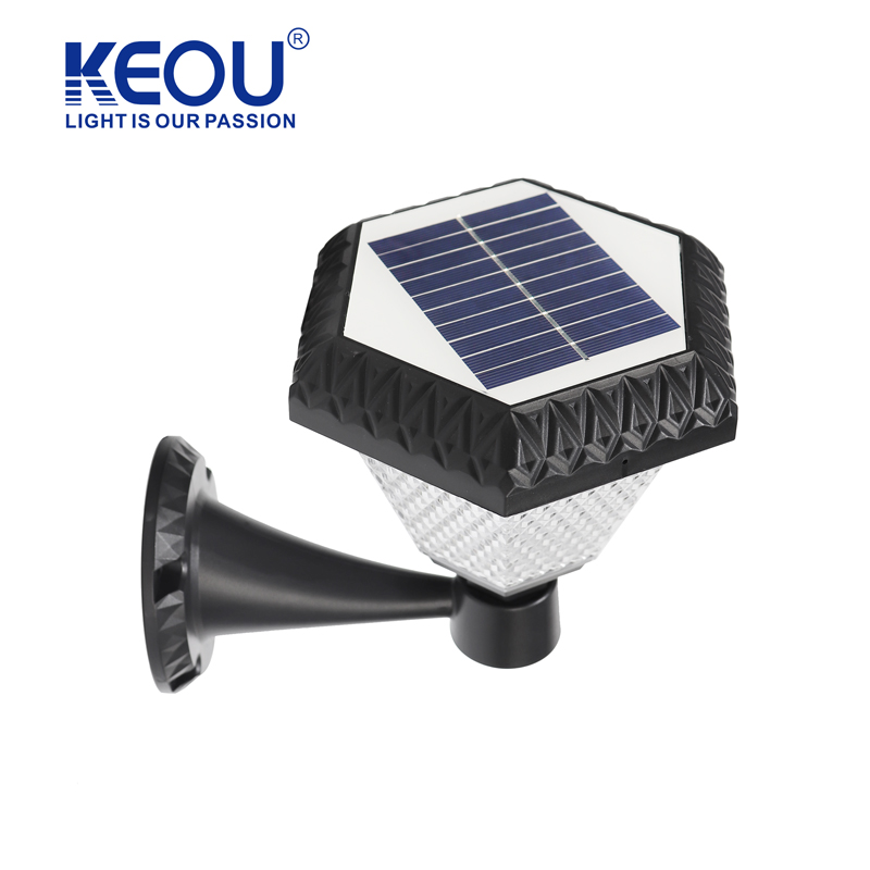 Luz solar de jard&iacute;n hexagonal