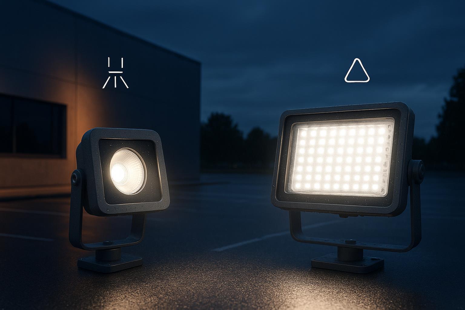 Прожекторы COB и SMD (2026 г.): форм-фактор и соответствие сценарию