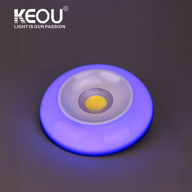 Luz empotrada COB montada en superficie con pantalla de colores