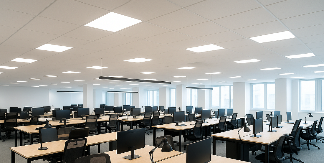 Hướng dẫn cơ bản: Thiết bị chiếu s&aacute;ng văn ph&ograve;ng theo khu vực