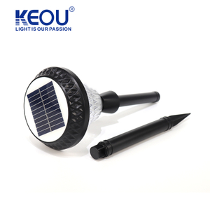 Luz solar redonda para jard&iacute;n