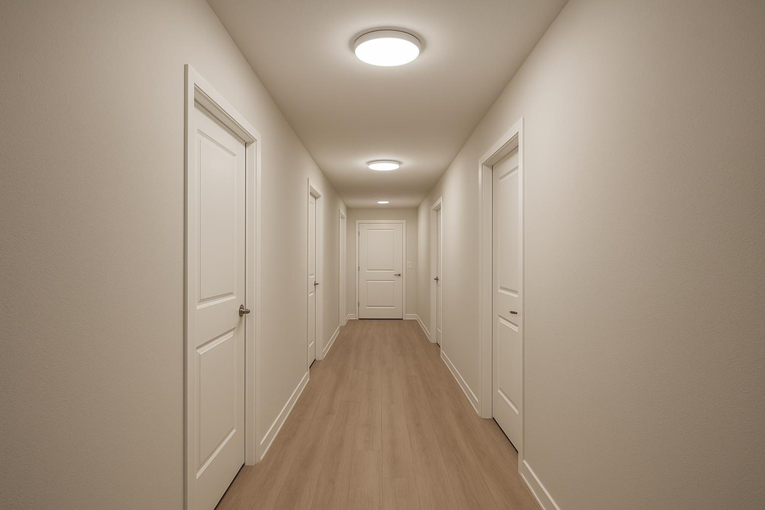 Low-Profil Flush Mount Lampu Langit-langit kanggo 8-Foot Ceilings