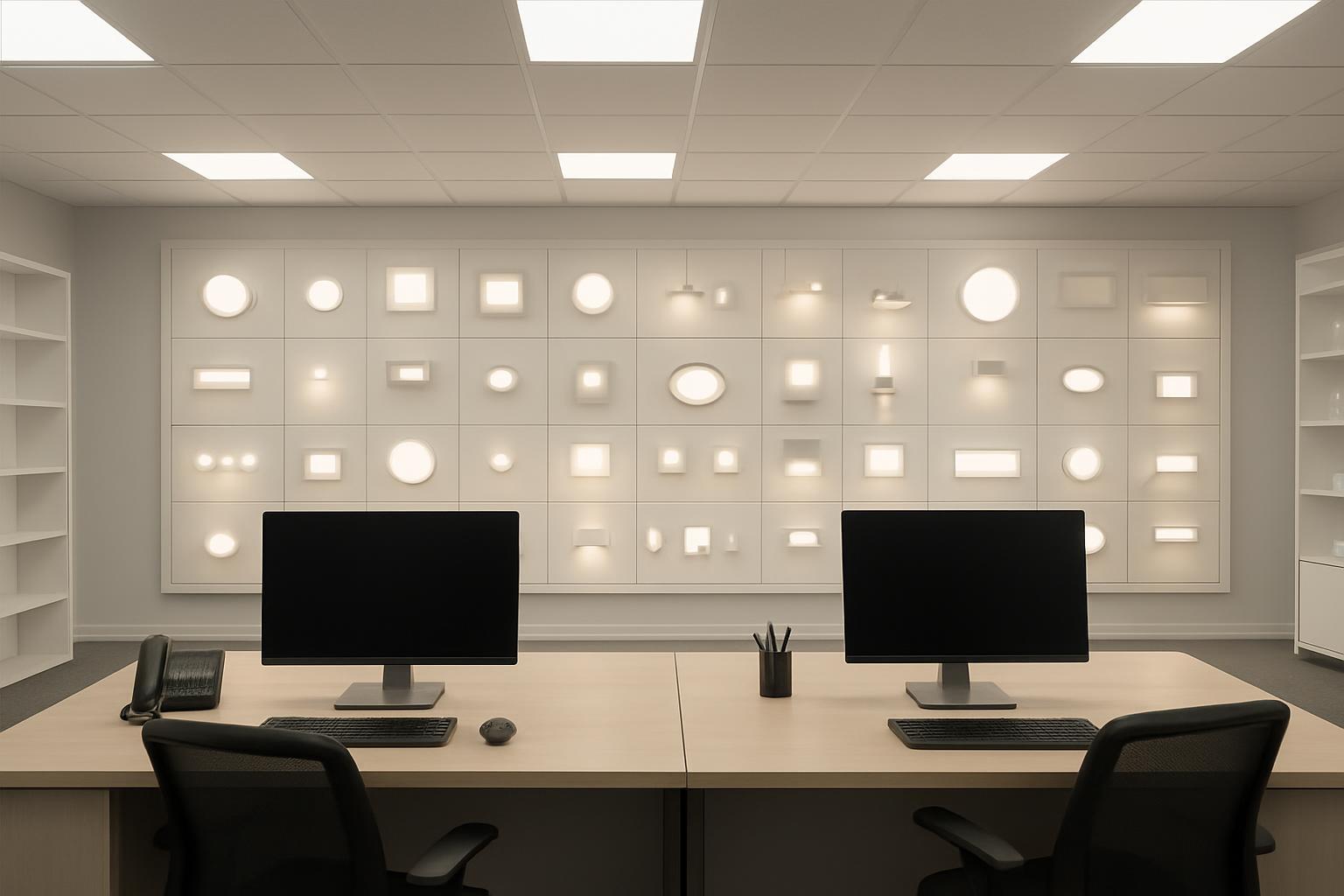 Doble Zona Borde-Lit LED Panel Luz: Late + Centro Colores Peteĩ Fijaci&oacute;n-pe