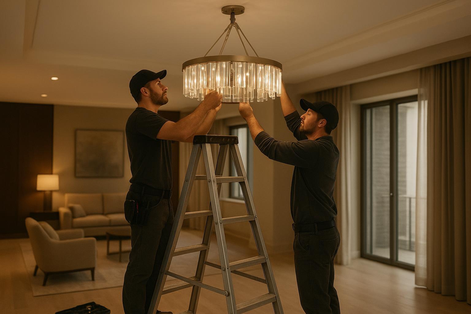Instala&ccedil;&atilde;o f&aacute;cil do lustre: o que os compradores B2B devem exigir